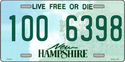 NH license plate 1006398