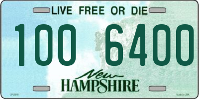 NH license plate 1006400