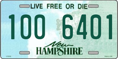 NH license plate 1006401