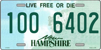 NH license plate 1006402