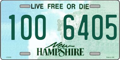 NH license plate 1006405