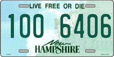 NH license plate 1006406