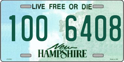 NH license plate 1006408