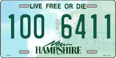 NH license plate 1006411