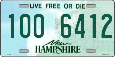 NH license plate 1006412