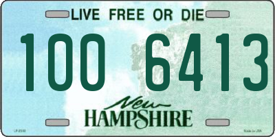 NH license plate 1006413