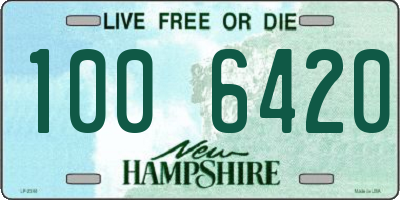 NH license plate 1006420