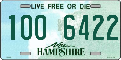 NH license plate 1006422