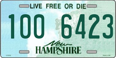 NH license plate 1006423