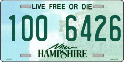 NH license plate 1006426