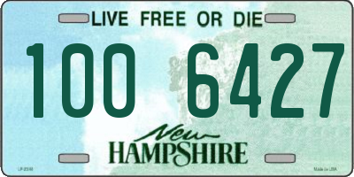 NH license plate 1006427