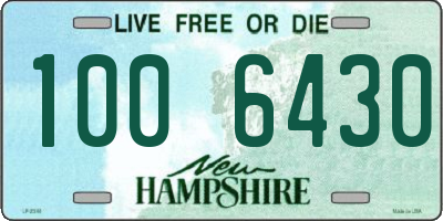 NH license plate 1006430