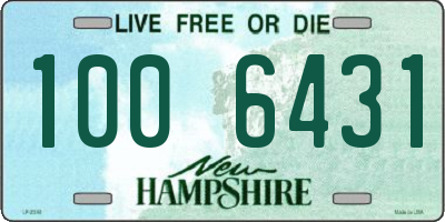 NH license plate 1006431