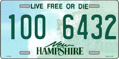 NH license plate 1006432