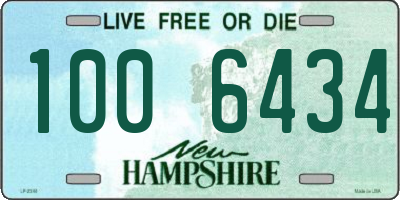 NH license plate 1006434