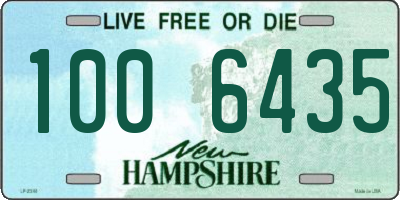 NH license plate 1006435