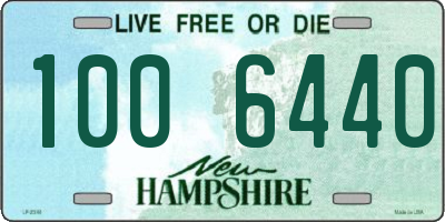 NH license plate 1006440