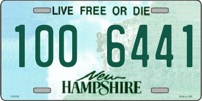 NH license plate 1006441