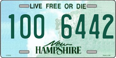 NH license plate 1006442