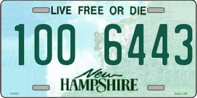 NH license plate 1006443