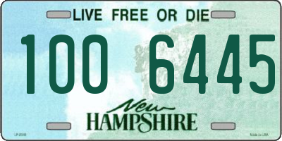 NH license plate 1006445