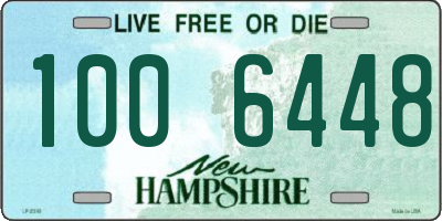 NH license plate 1006448