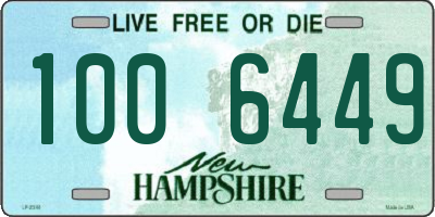 NH license plate 1006449