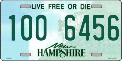 NH license plate 1006456