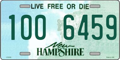 NH license plate 1006459