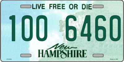 NH license plate 1006460