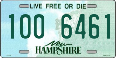 NH license plate 1006461