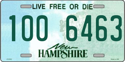 NH license plate 1006463