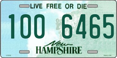 NH license plate 1006465