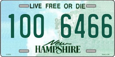 NH license plate 1006466