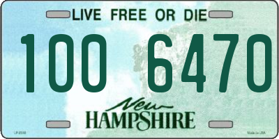 NH license plate 1006470