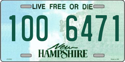 NH license plate 1006471