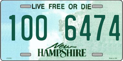 NH license plate 1006474