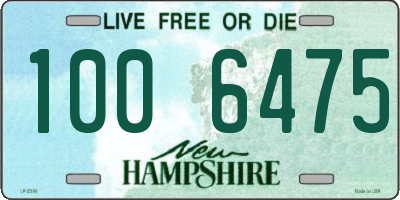 NH license plate 1006475