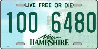 NH license plate 1006480