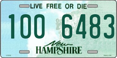 NH license plate 1006483