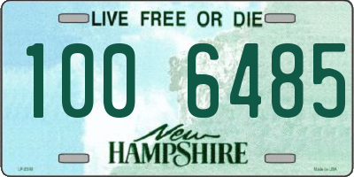 NH license plate 1006485