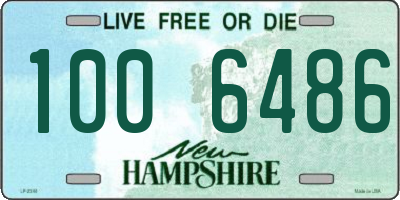 NH license plate 1006486