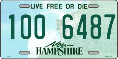 NH license plate 1006487