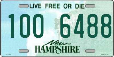 NH license plate 1006488