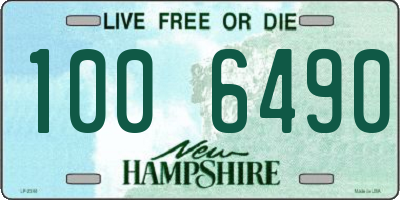 NH license plate 1006490