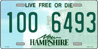 NH license plate 1006493