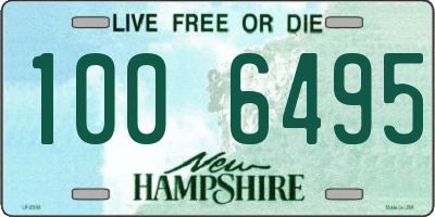 NH license plate 1006495