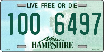 NH license plate 1006497