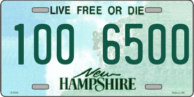 NH license plate 1006500