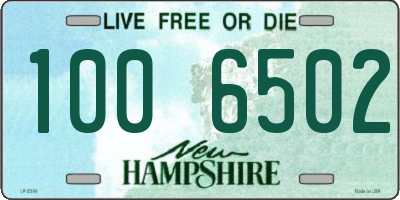 NH license plate 1006502